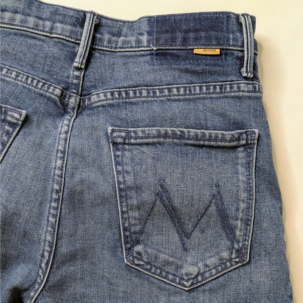 MOTHER Superior Half Pipe Flood 27 Black Blue Two Tone 98% Cotton Premium Denim - Picture 10 of 16